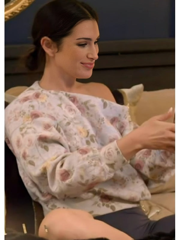 Ashley Iaconetti Real Housewives of Rhode Island Floral Print Sweatshirt