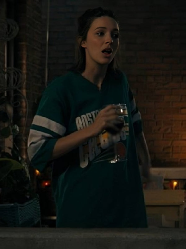 Ella Hunt Not Suitable for Work Green T-Shirt WorthVee