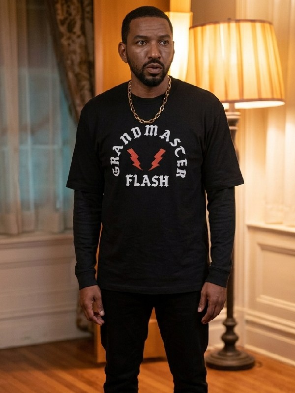 The Boys S5 Laz Alonso Grandmaster Flash Black T-Shirt