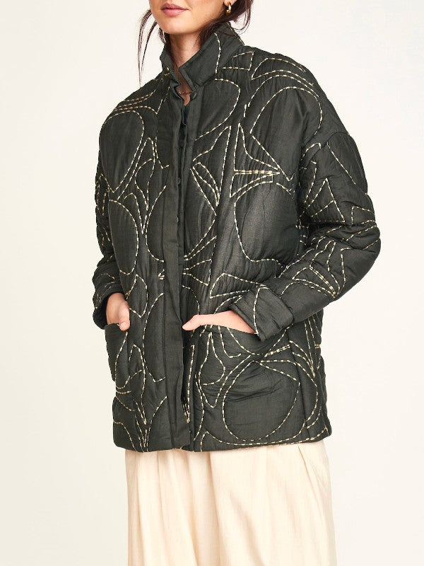 The Four Seasons S2 Kerri Kenney Charcoal Quilted Jacket WorthVee